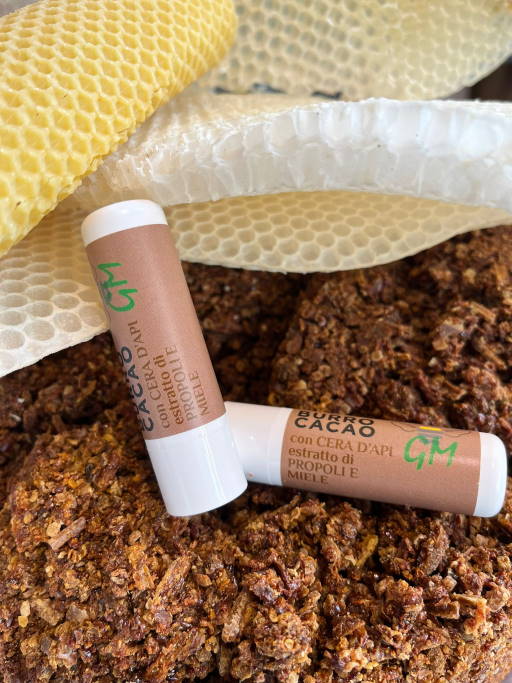 Burro Cacao con Cera d'Api, Propoli e Miele