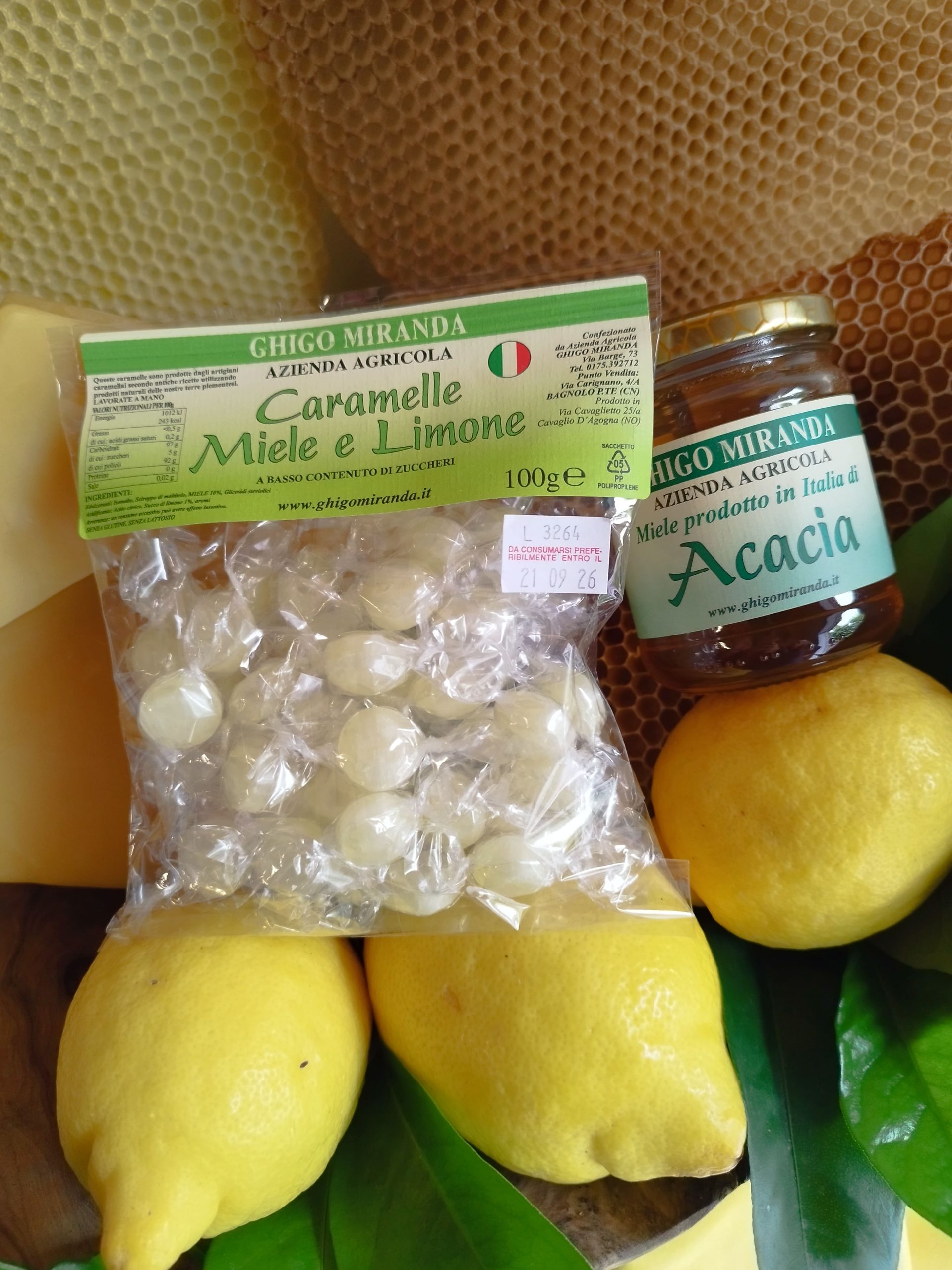 caramelle miele e limone a basso contenuto di zuccheri 2