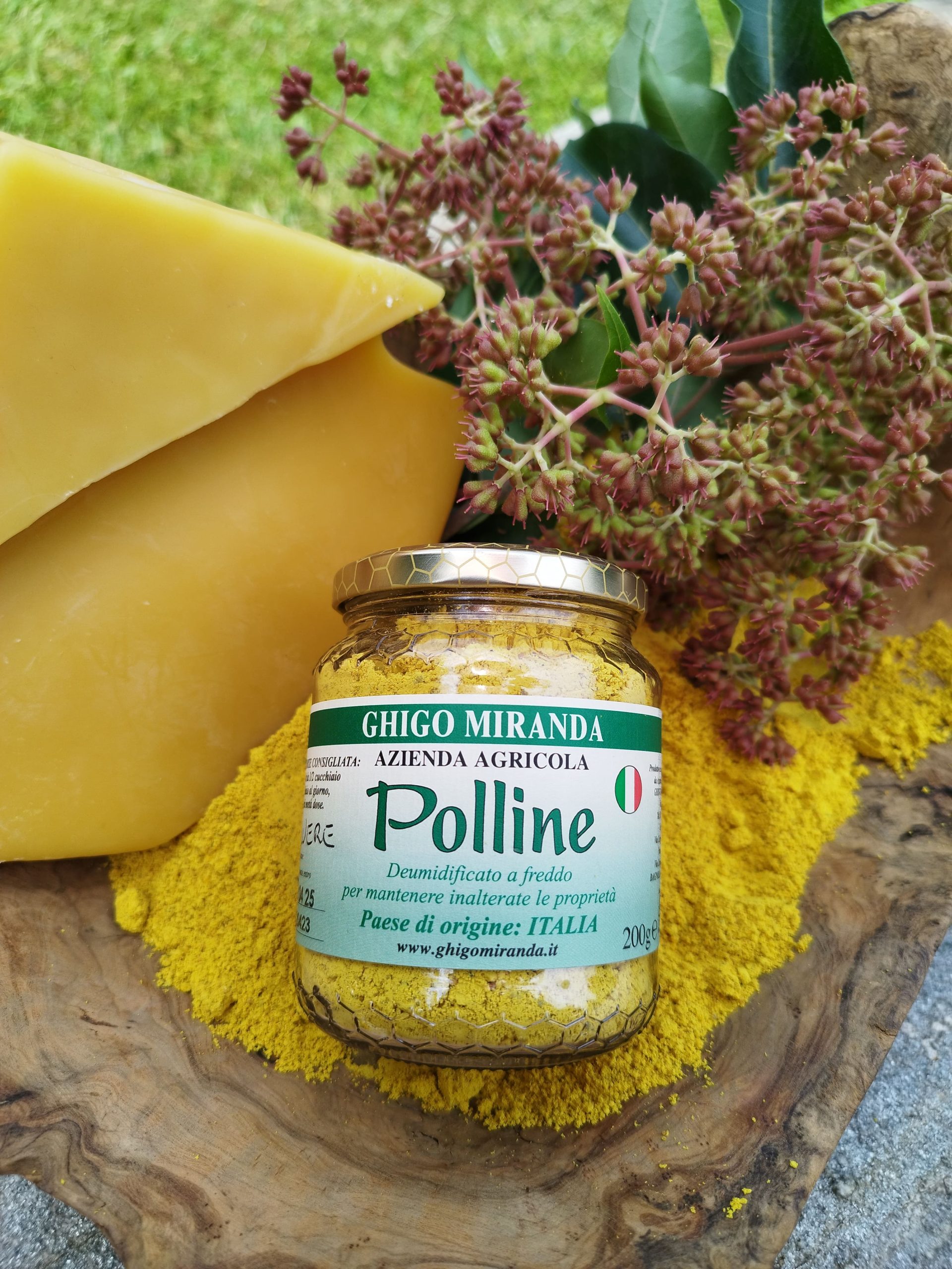 polline macinato deumidificato a freddo